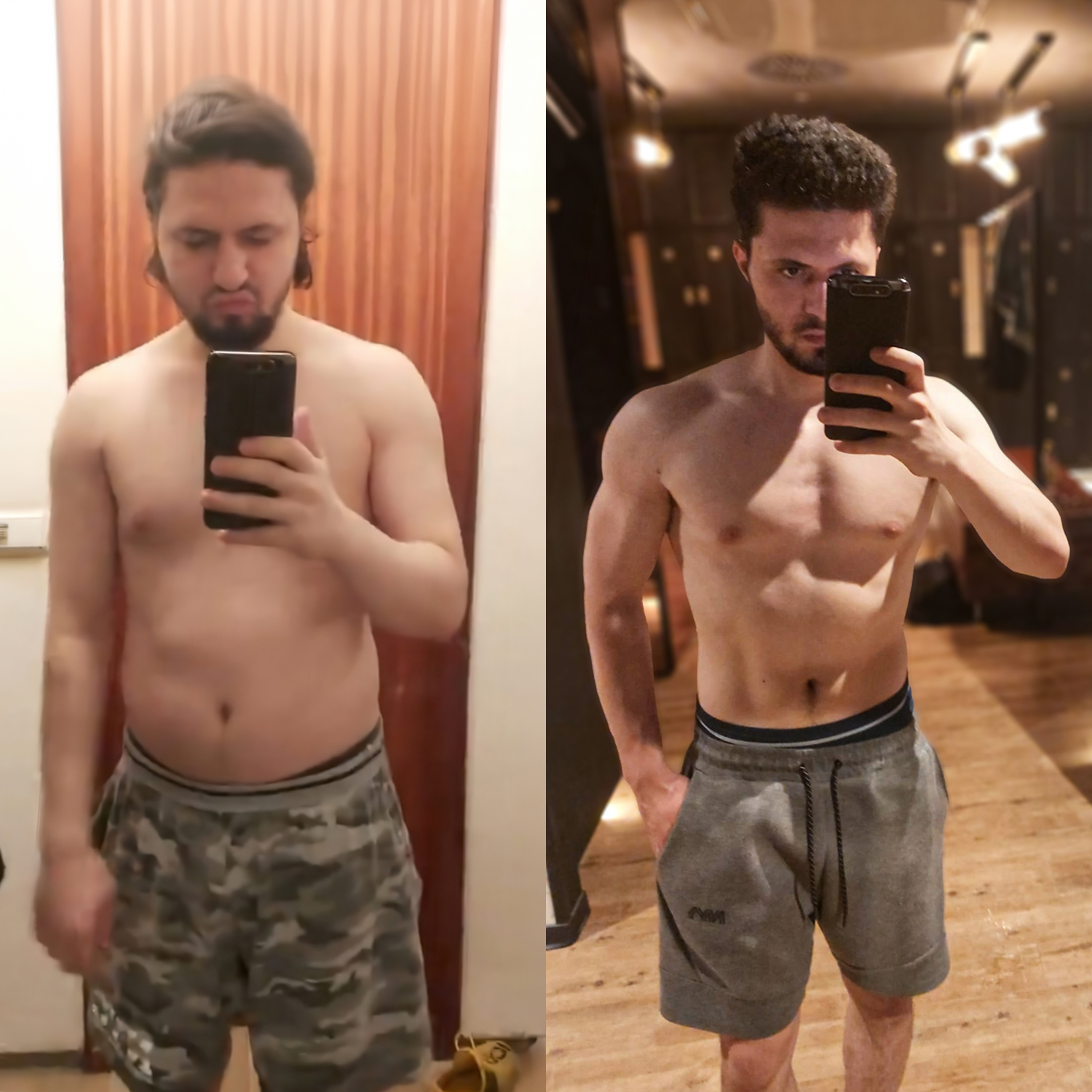 Vorher-Nachher-Vergleich eines Body-Mission-Klienten Vorher-Nachher-Vergleich eines Body-Mission-Klienten